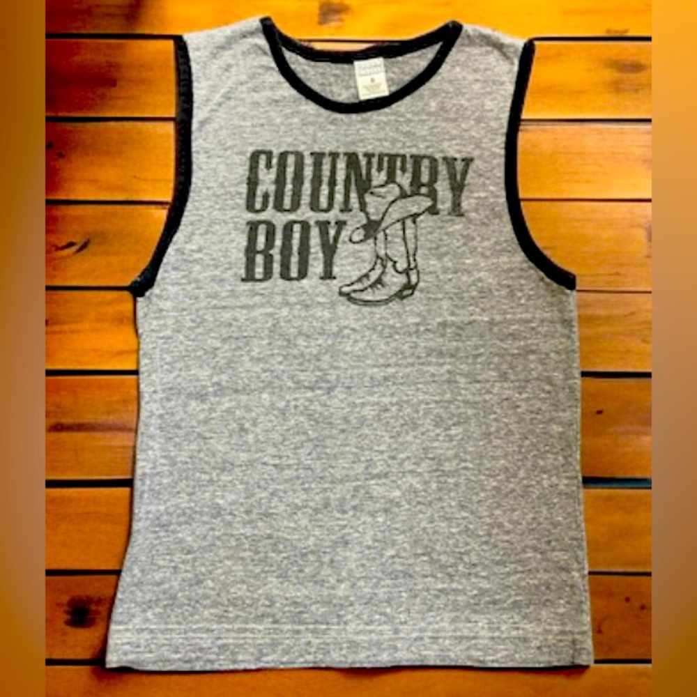 Urban Smalls Boys Country Boy Tank Top Size 8